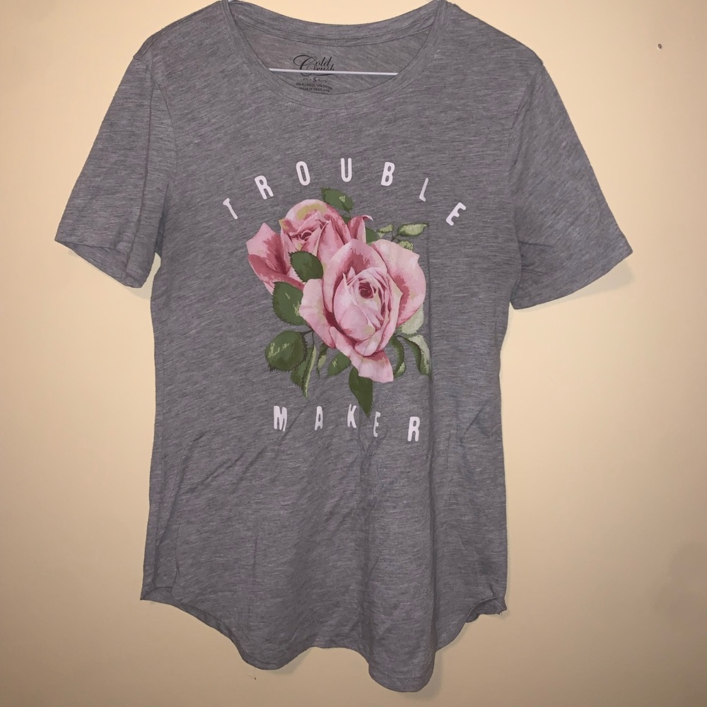 Cold Crush “Trouble Maker” floral t-shirt